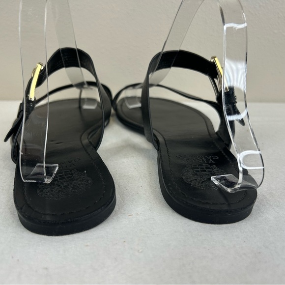 Vince Camuto Womens 10 Black Sandals Flats Beach Summer Travel Casual Elegant - Picture 3 of 10